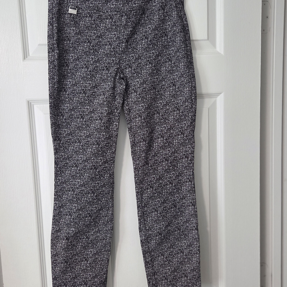 Philosophy Black and White Tummy Tuck Pants. Work Cocktails Casual Stylish. XS